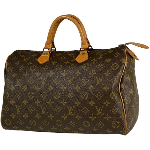 Louis Vuitton Boston Monogram Bag Brown Speedy Handbag - Picture 1 of 8